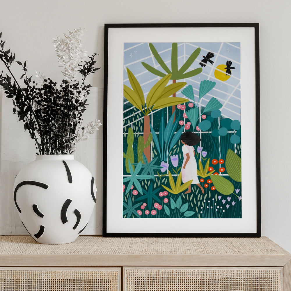 In the Green House - Art Print by Bea Müller