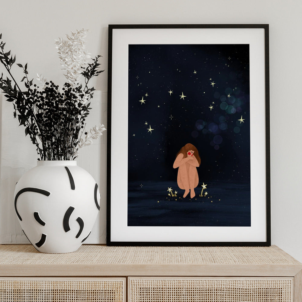 Starlit Solitude - Art Print by Bea Müller