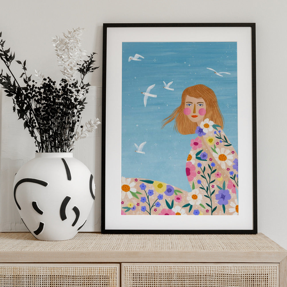 Floral Breeze - Art Print by Bea Müller