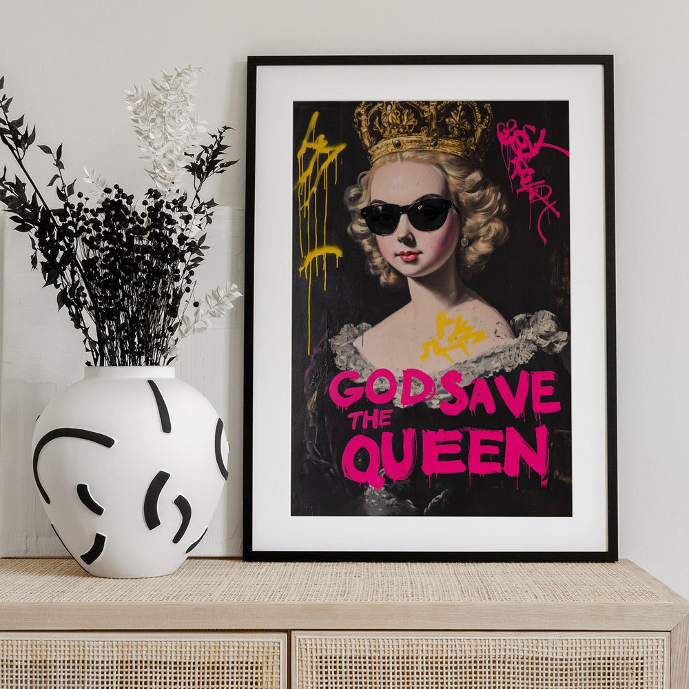 God Save the Queen - Art Print by Dikhotomy