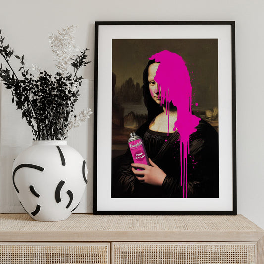 Pink Soup - Art Print by Dikhotomy