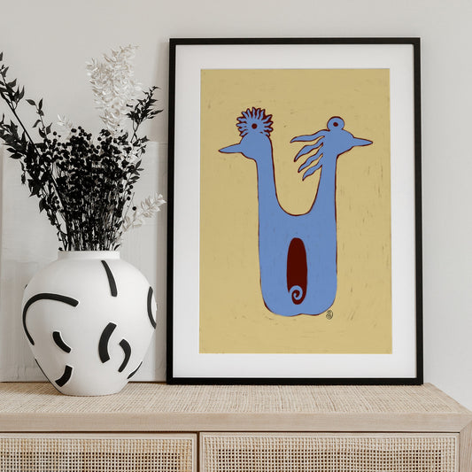 Birds Couple - Art Print by Sandra Poliakov