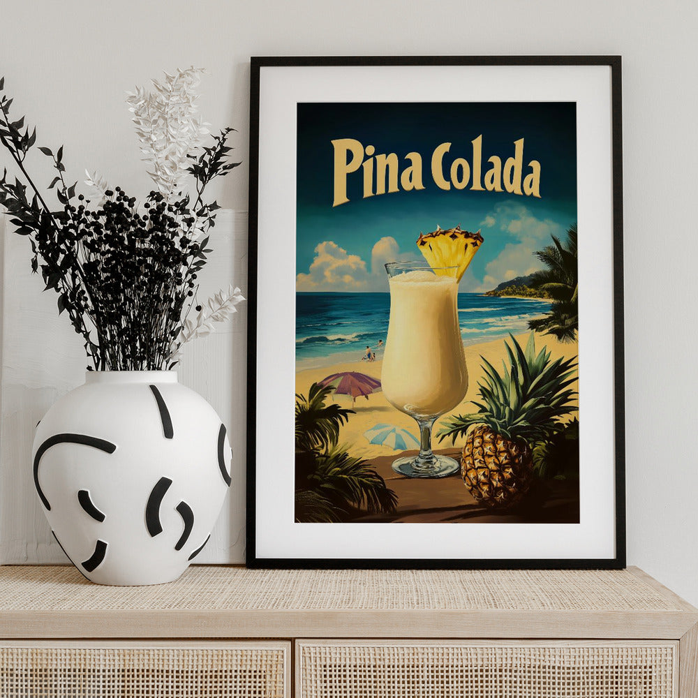 Pina Colada Vintage - Art Print by Andreas Magnusson