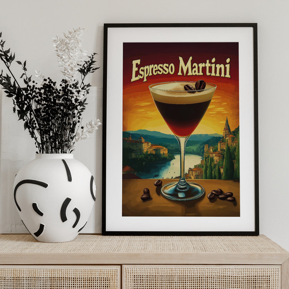 Espresso Martini Vintage - Art Print by Andreas Magnusson