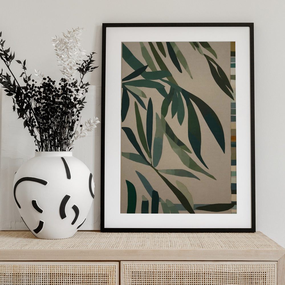 Leafy Mosaics - Art Print by THE MIUUS STUDIO