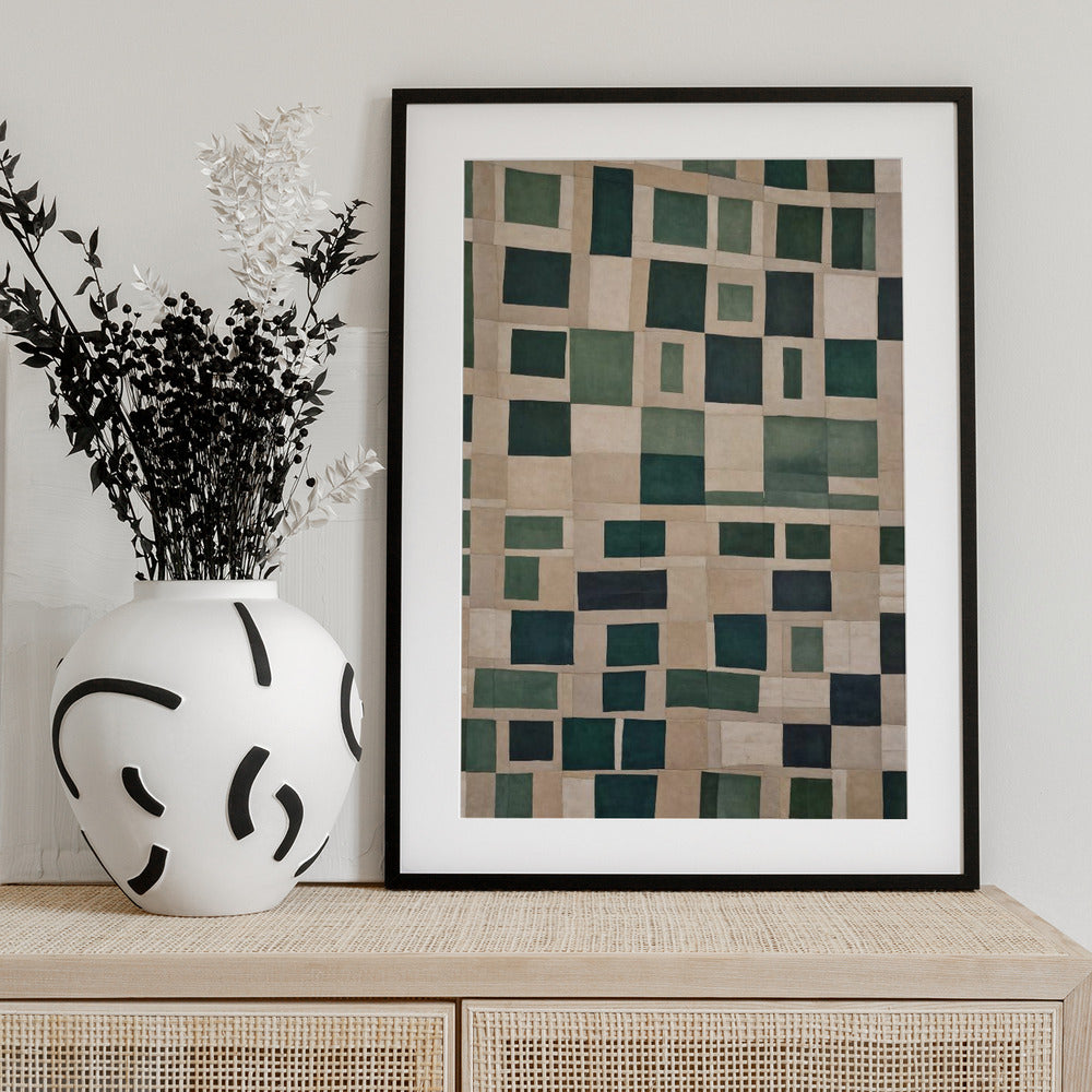 Emerald Mosaic - Art Print by THE MIUUS STUDIO