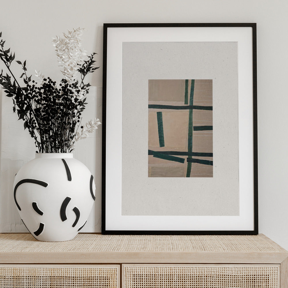 Muted Gridlines - Art Print by THE MIUUS STUDIO