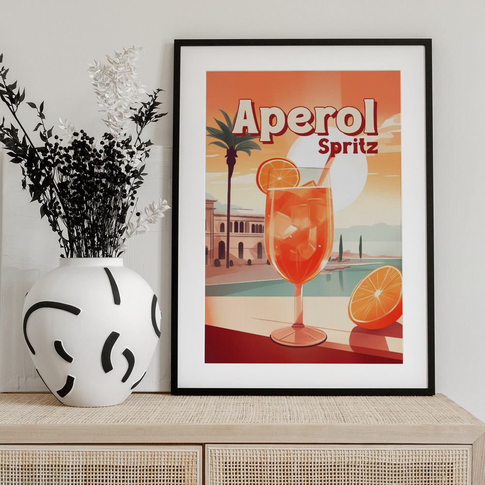 Aperol Spritz Tropical - Art Print by Andreas Magnusson