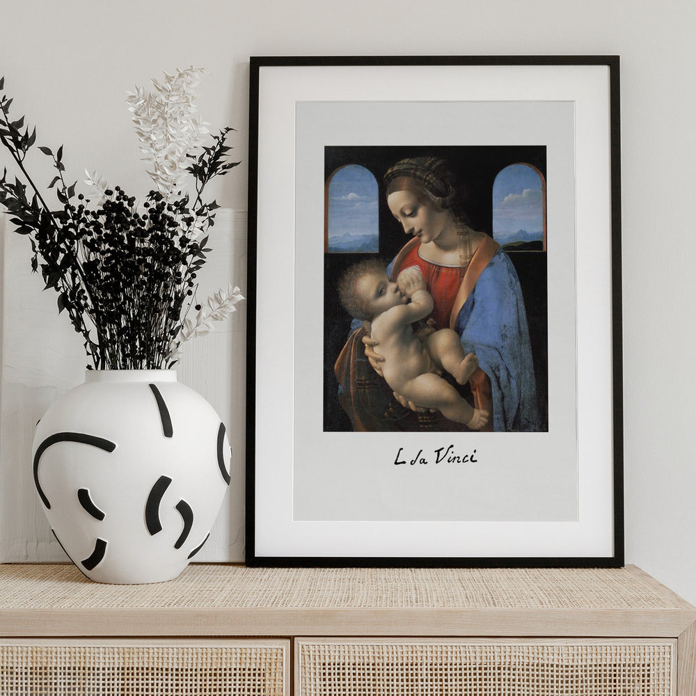 Madonna Litta (mid 1490s) - Art Print by Leonardo da Vinci