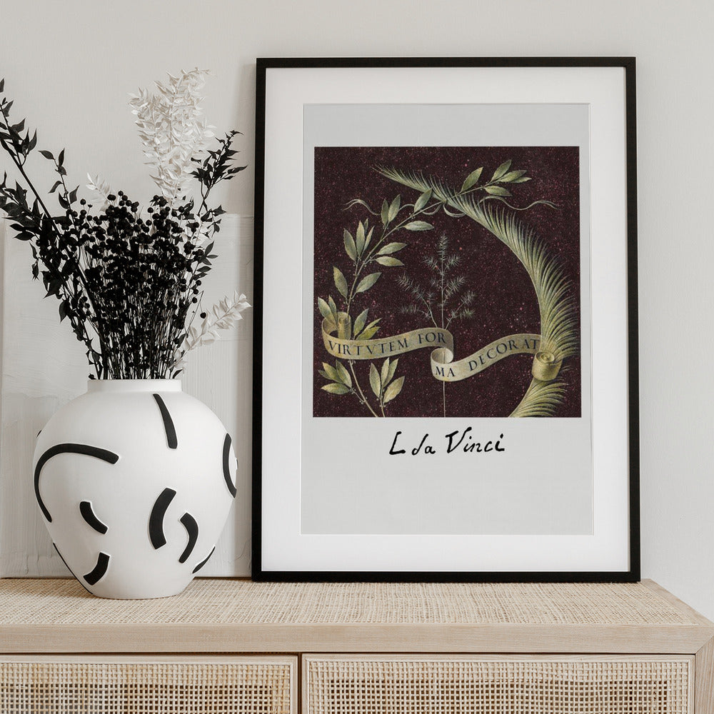 Virtutem Forma Decorat (ca.1474–1478 - Art Print by Leonardo da Vinci