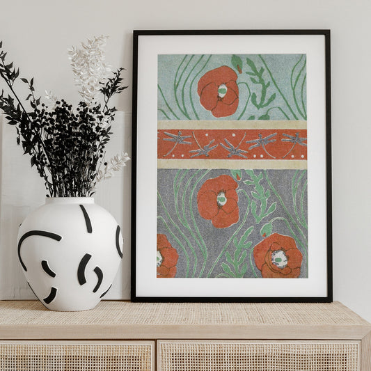 Poppies (1908) - Art Print by Goyo Hashiguchi