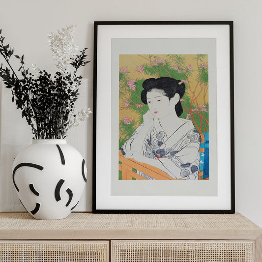 At a Hot Springs Inn (1952) - Art Print by Goyo Hashiguchi