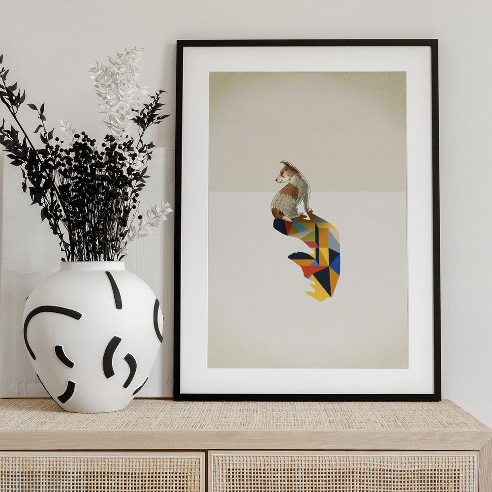 Walking Shadow, Dog - Art Print by Jason Ratliff