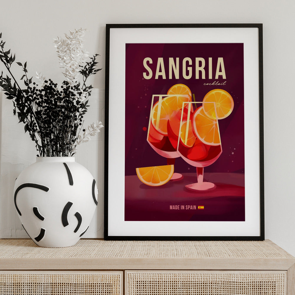 Sangria Cocktail - Art Print by Andreas Magnusson