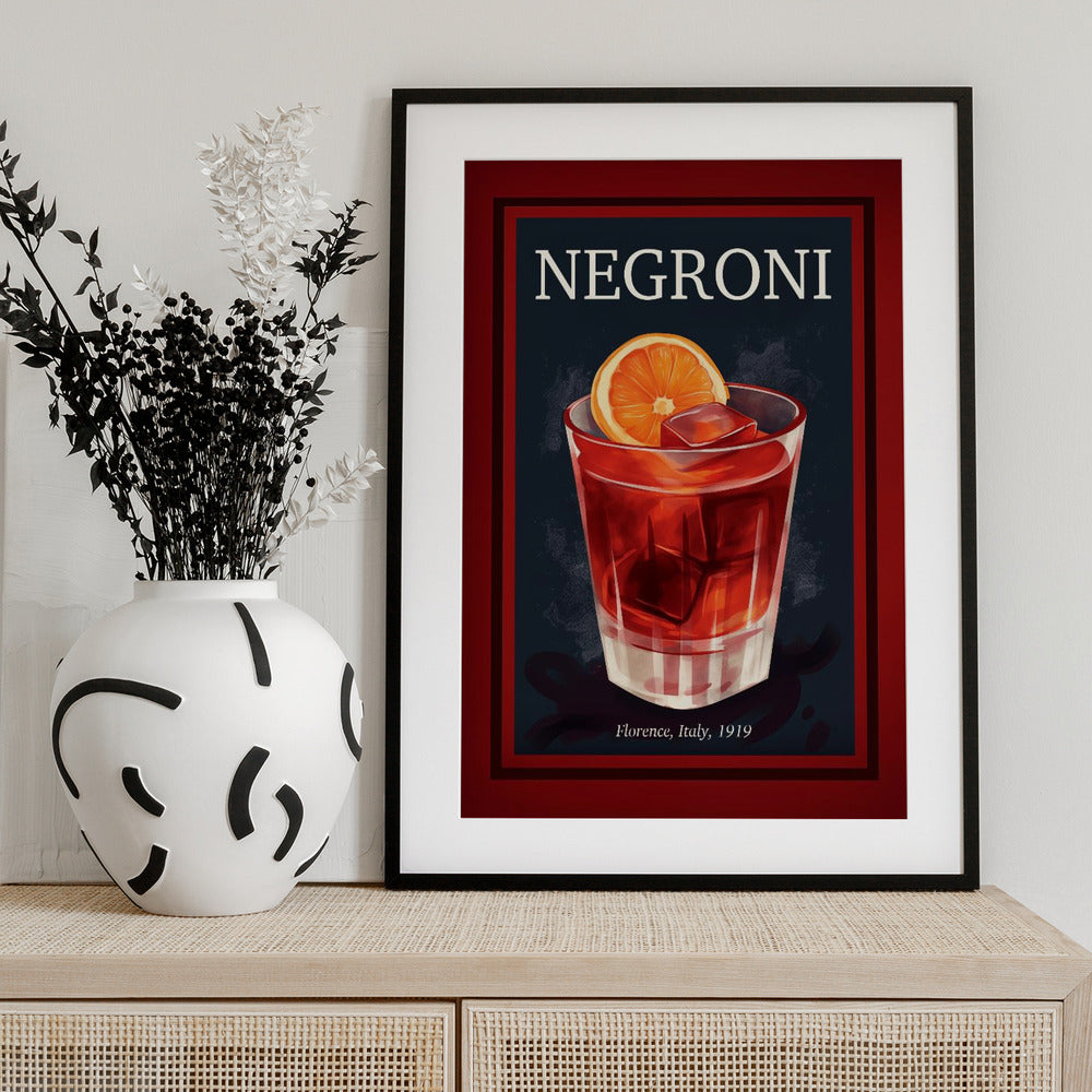 Negroni Florence - Art Print by Andreas Magnusson