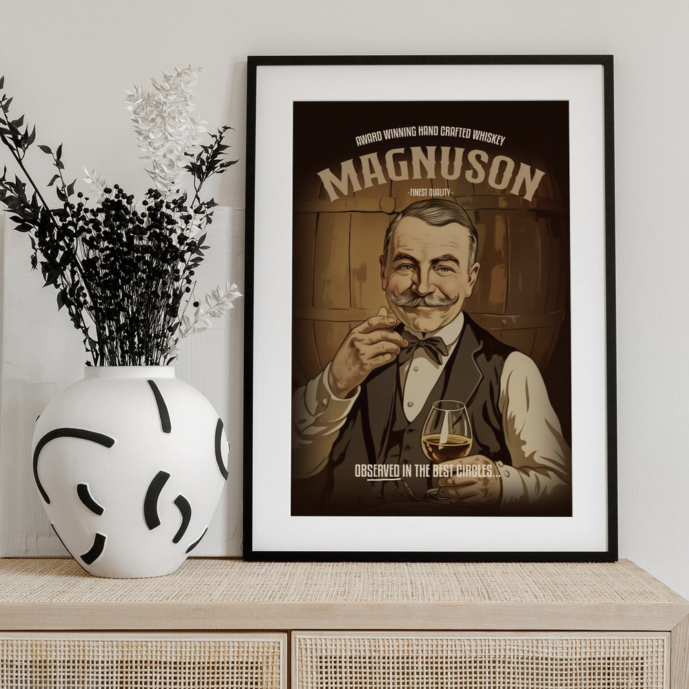Magnuson Whiskey - Art Print by Andreas Magnusson