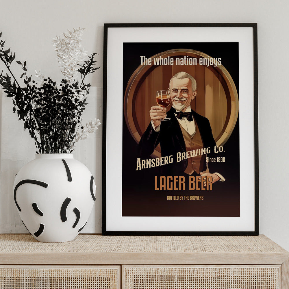 Lager Beer - Art Print by Andreas Magnusson