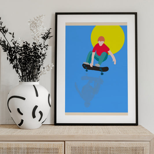 Skater Boy - Art Print by WallChart Art Studio