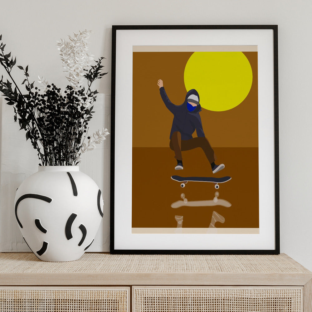 Skateboarder - Art Print by WallChart Art Studio