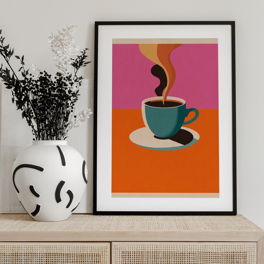Coffee Steam - Art Print by WallChart Art Studio