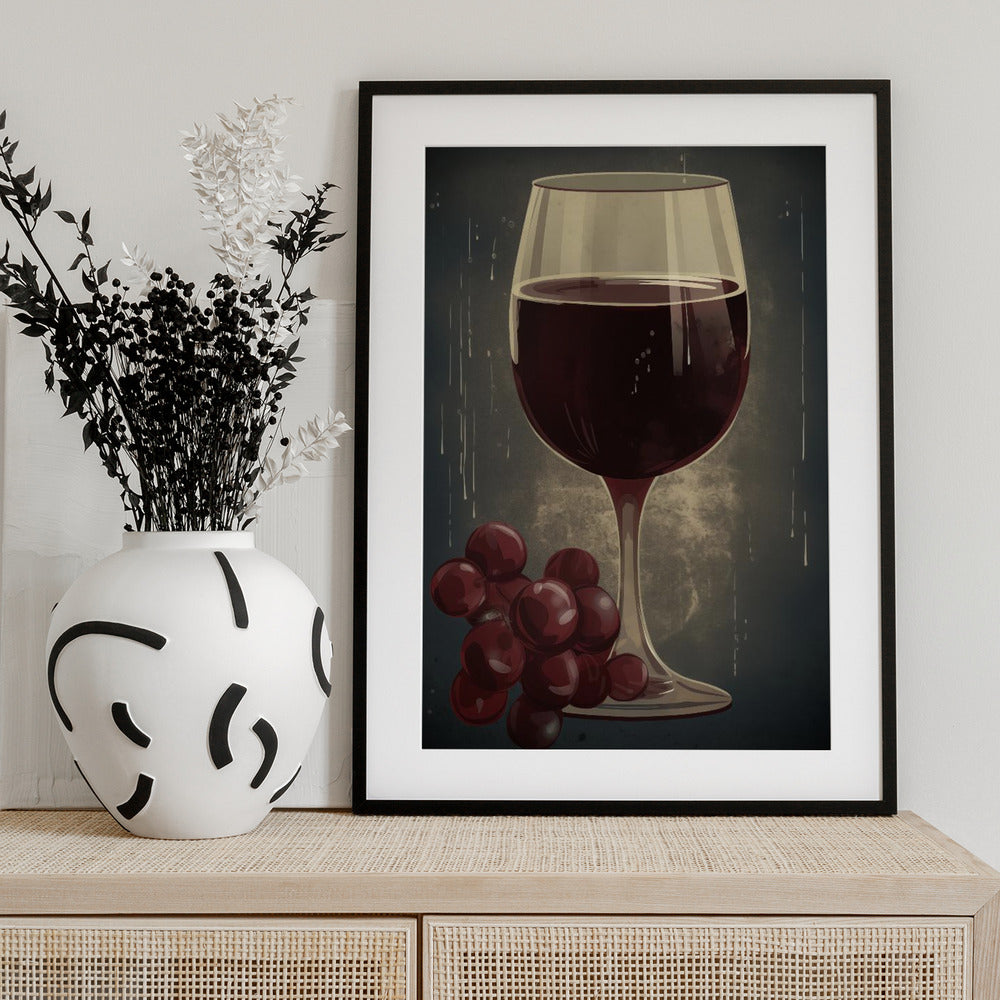 Red Red Wine No 1 - Art Print by Andreas Magnusson