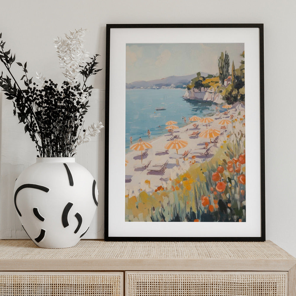 Sunny Beach Day - Art Print by Melloi Art Prints