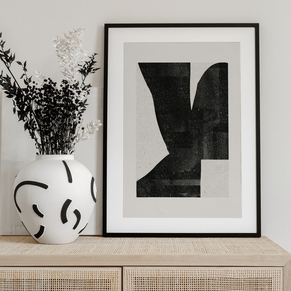 Dark Silhouette Form - Art Print by THE MIUUS STUDIO