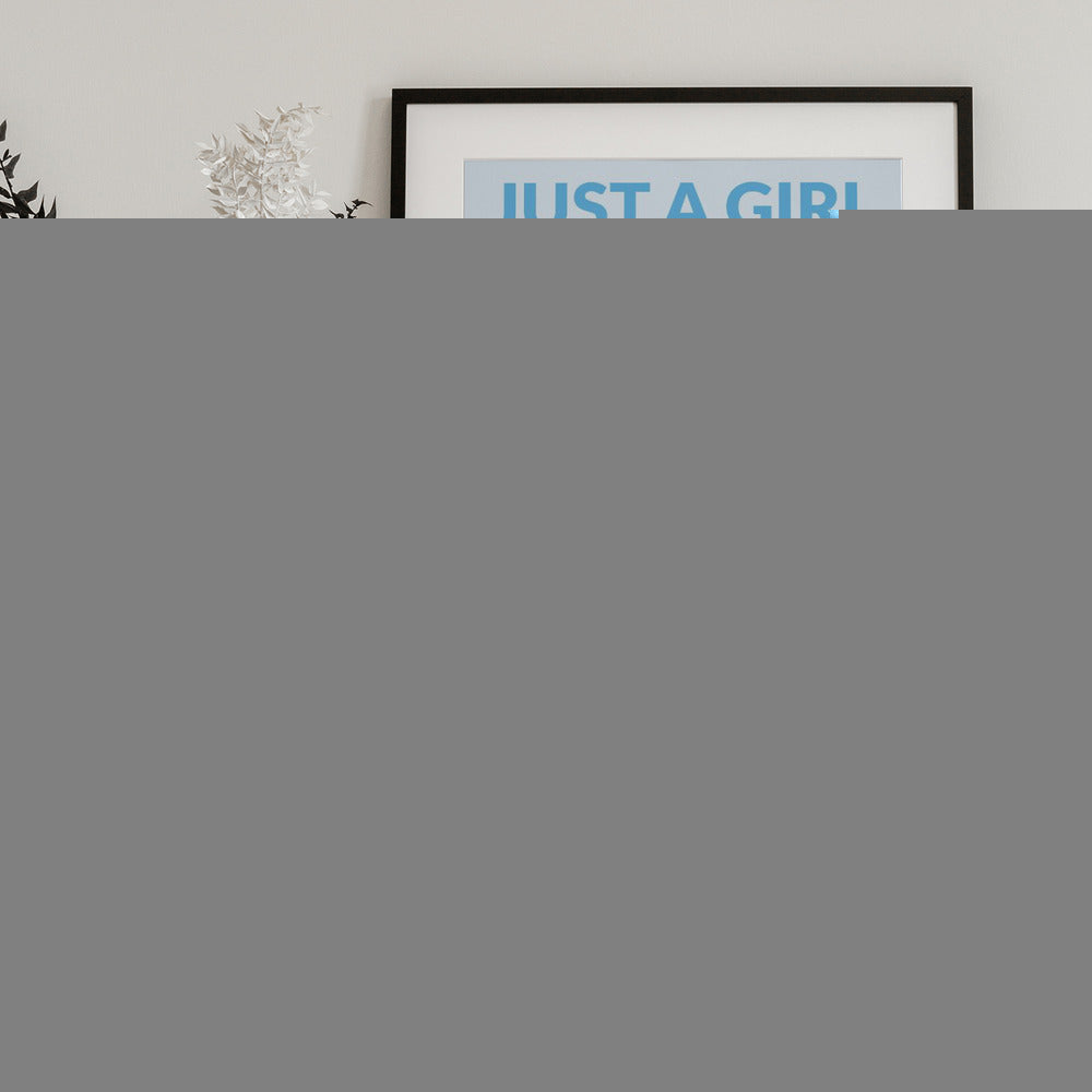 Just a Girl Who Loves the Slopes - Art Print by WallChart Art Studio