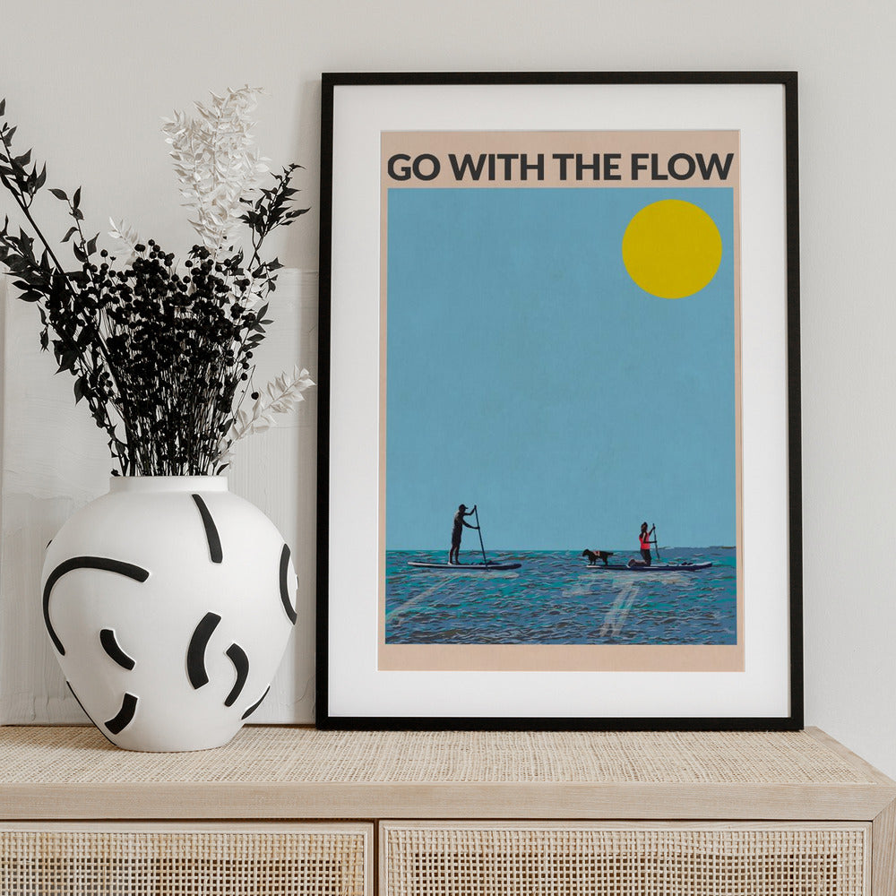 Go With the Flow - Art Print by WallChart Art Studio