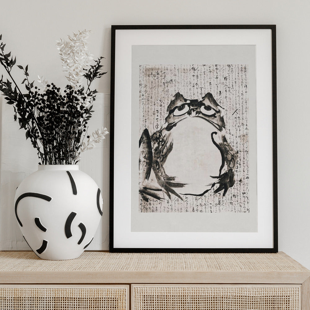 Japanese Frog (late 18th 19th Century) - Art Print by Getsuju