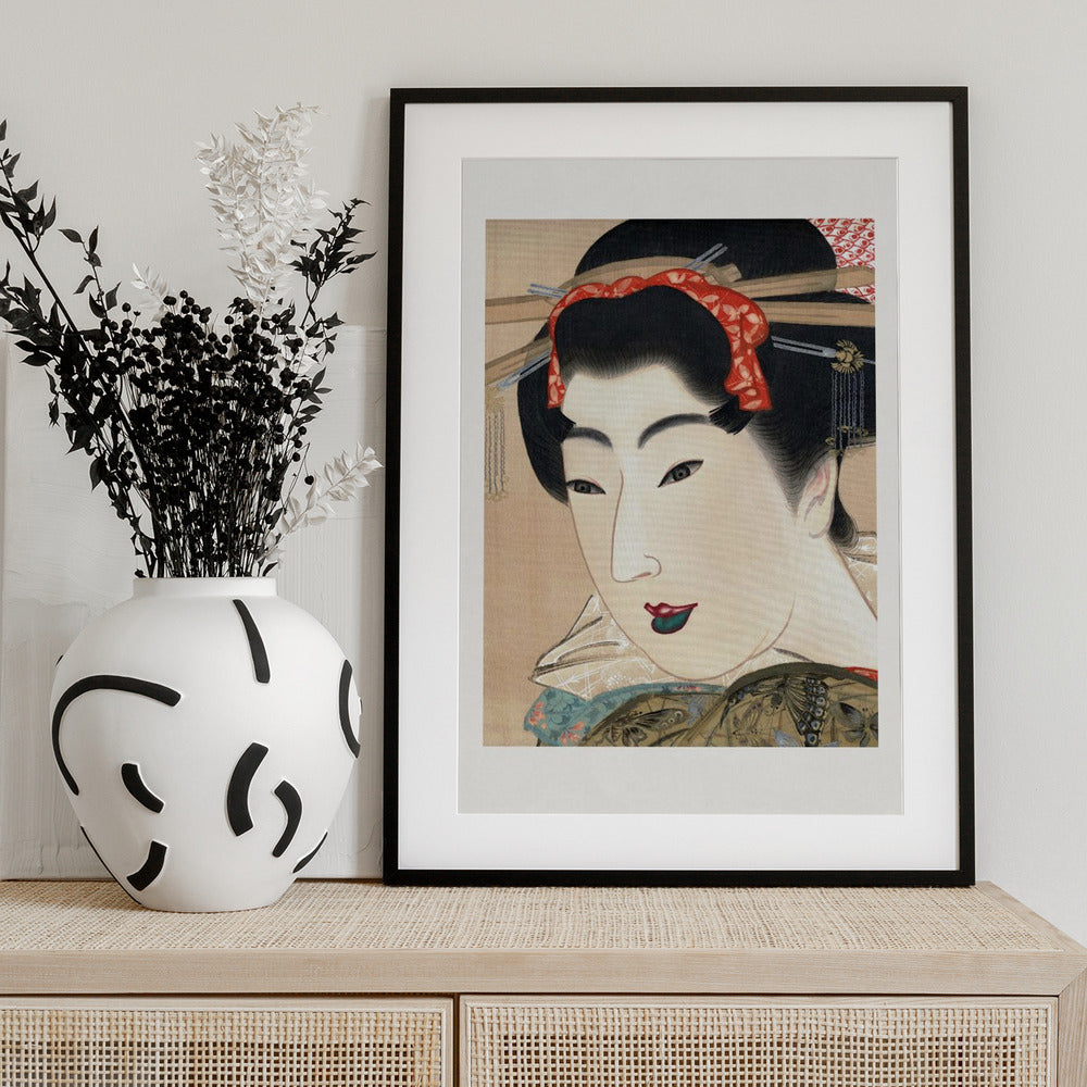Japanese Geisha (1830s) - Art Print by Mihata Joryu