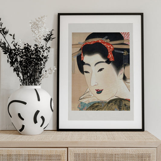 Japanese Geisha (1830s) - Art Print by Mihata Joryu