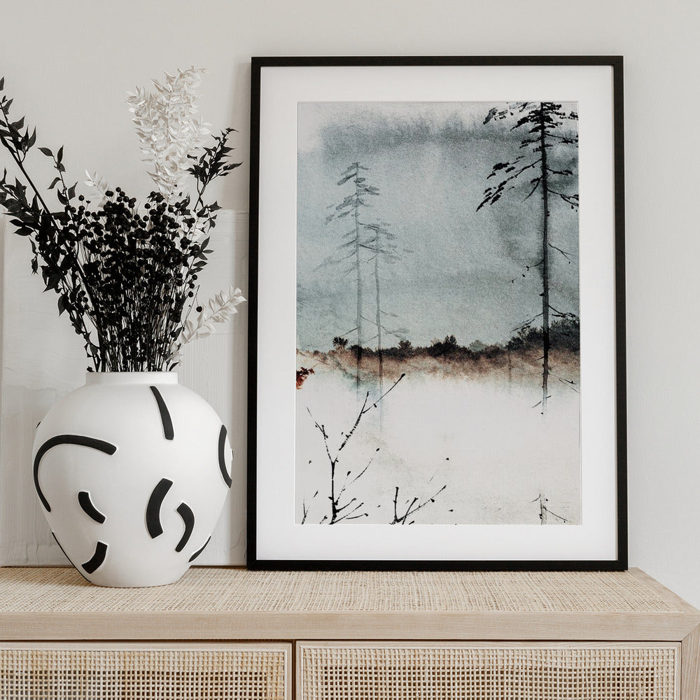 Misty Forest Calm - Art Print by Treechild