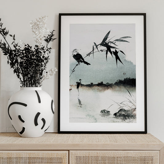 Misty Bamboo Morning - Art Print by Treechild
