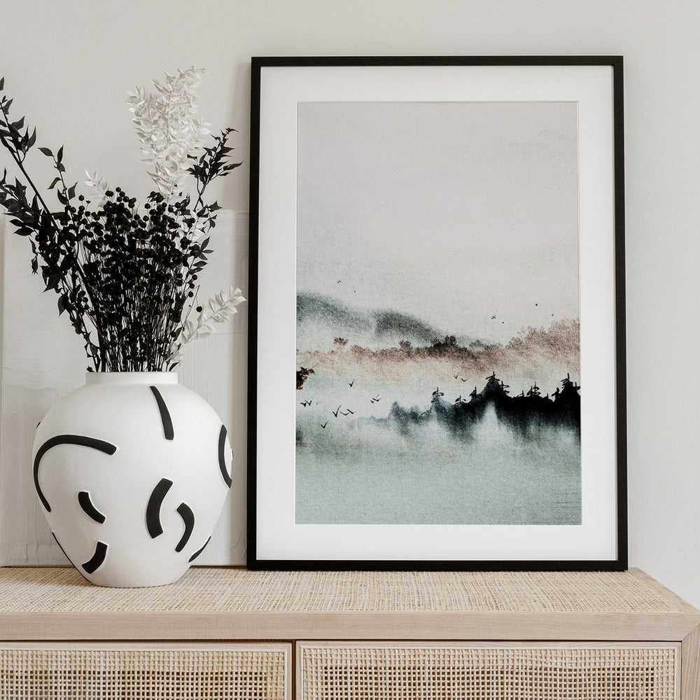 Mystic Mountain Haze - Art Print by Treechild