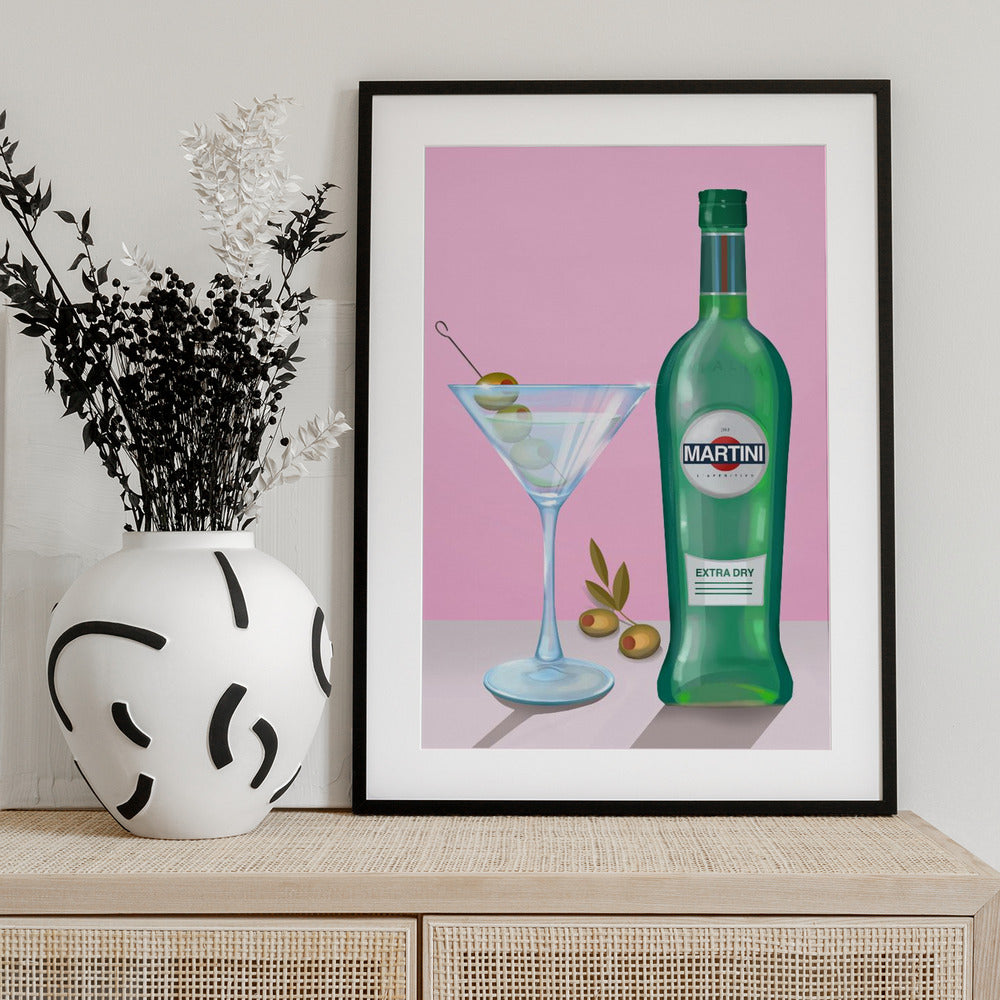 Martini Cocktail - Art Print by Petra Lizde