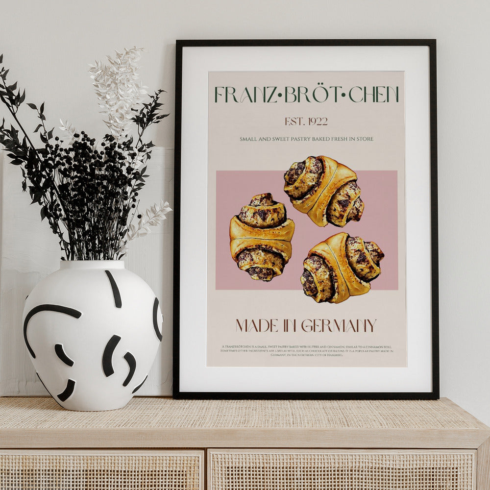 German Pastries Delight - Art Print by Nazma Khokhar