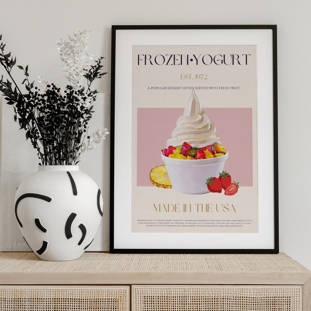 Swirl of Frozen Yogurt - Art Print by Nazma Khokhar