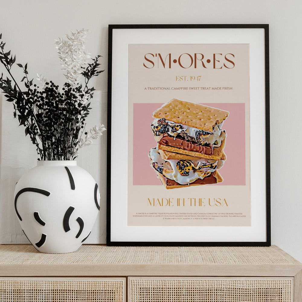 Sweet Campfire Delight - Art Print by Nazma Khokhar