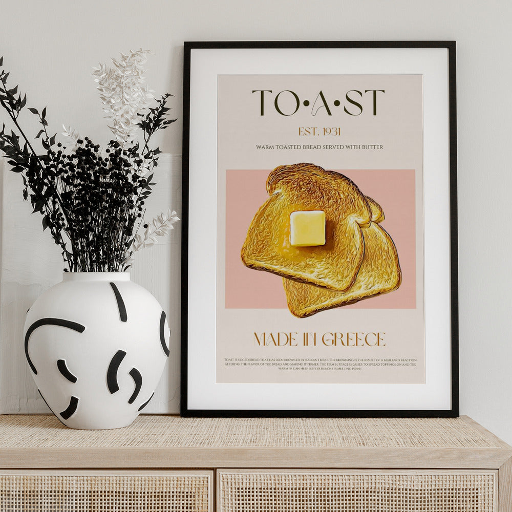 Toast Print - Art Print by Nazma Khokhar