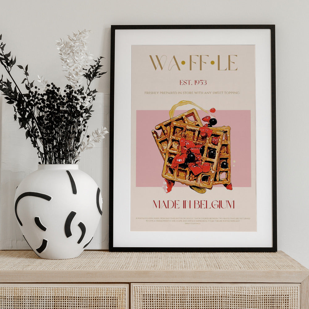 Waffle Print - Art Print by Nazma Khokhar