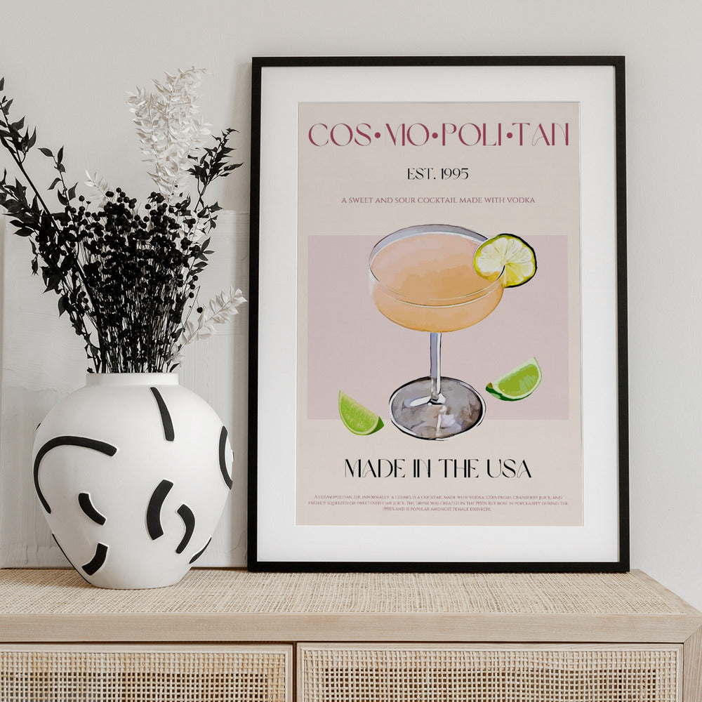 Cosmopolitan Essence - Art Print by Nazma Khokhar