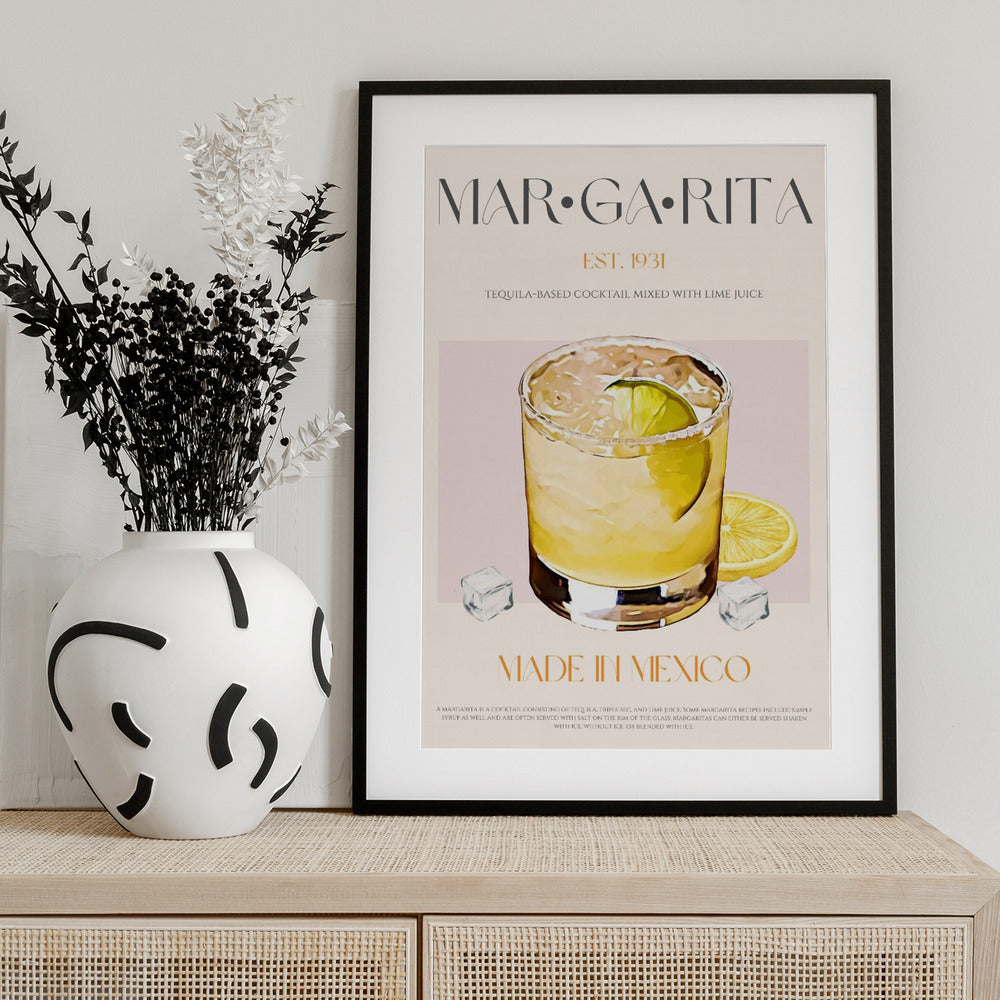 Margarita Print Cocktail - Art Print by Nazma Khokhar