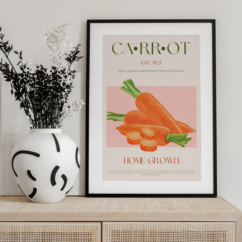 Orange Harvest Charm - Art Print by Nazma Khokhar