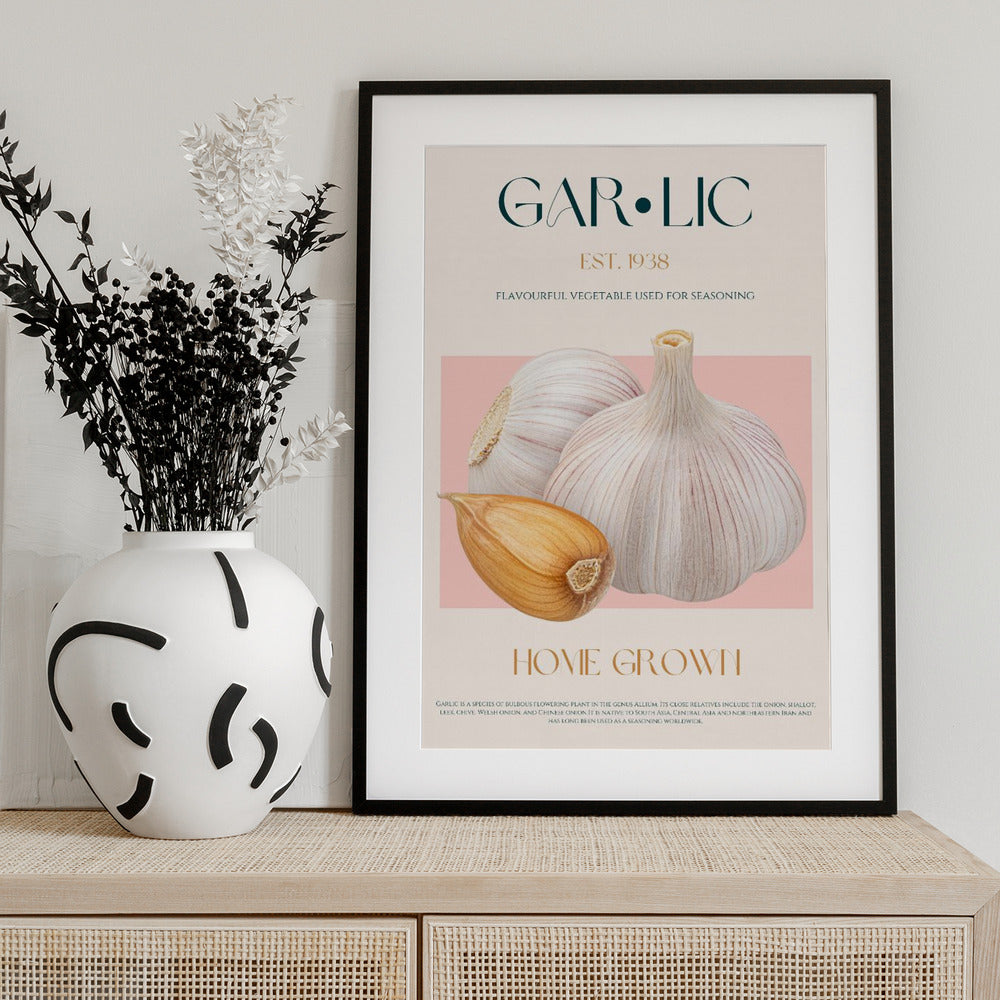 Garlic Essence - Art Print by Nazma Khokhar