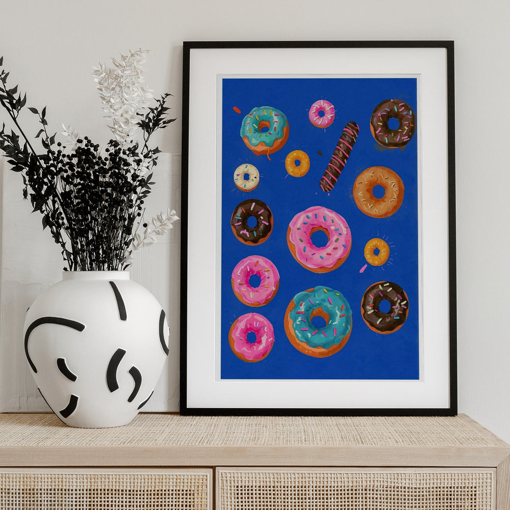 Donut Delight Canvas - Art Print by THE MIUUS STUDIO