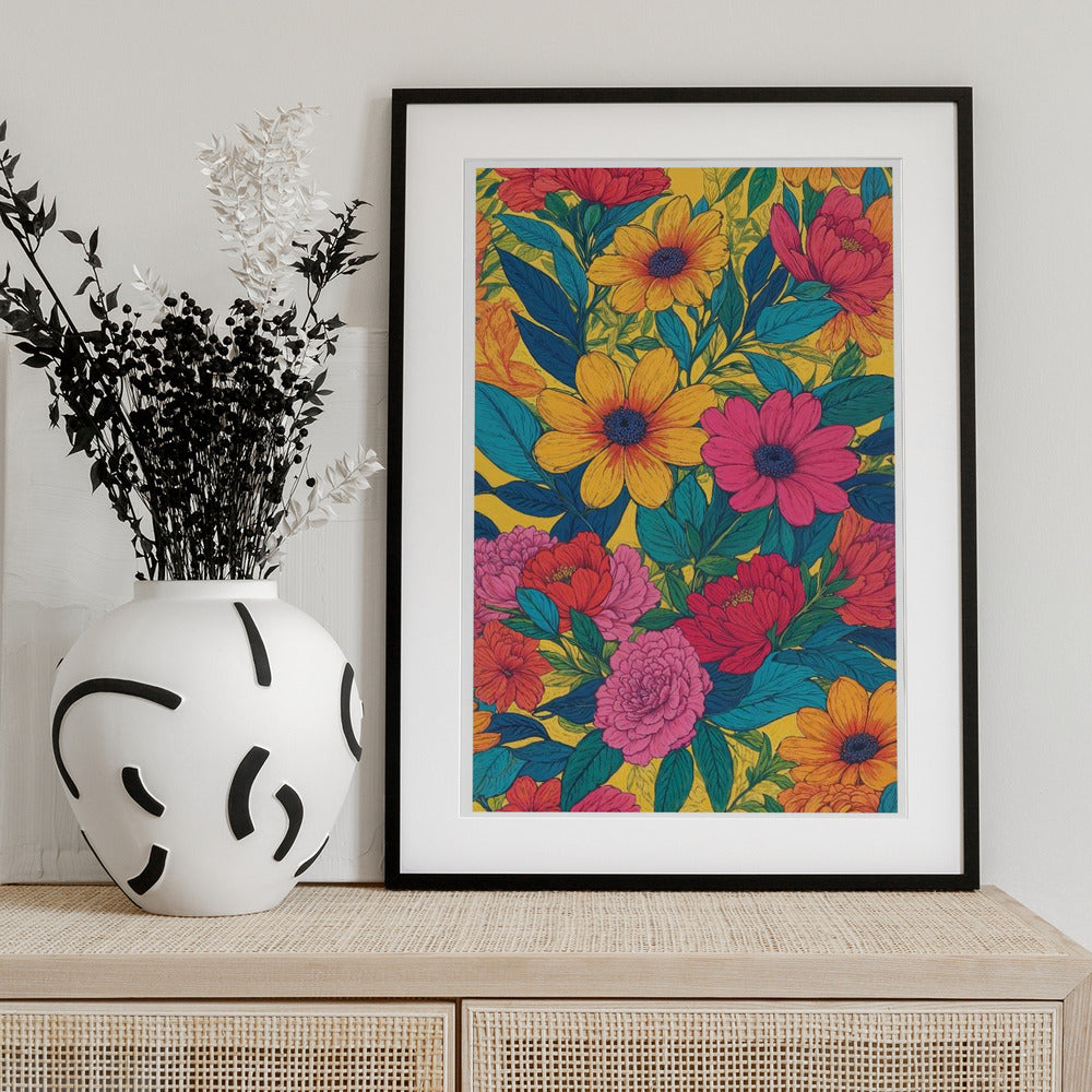 Vibrant Blooming - Art Print by THE MIUUS STUDIO