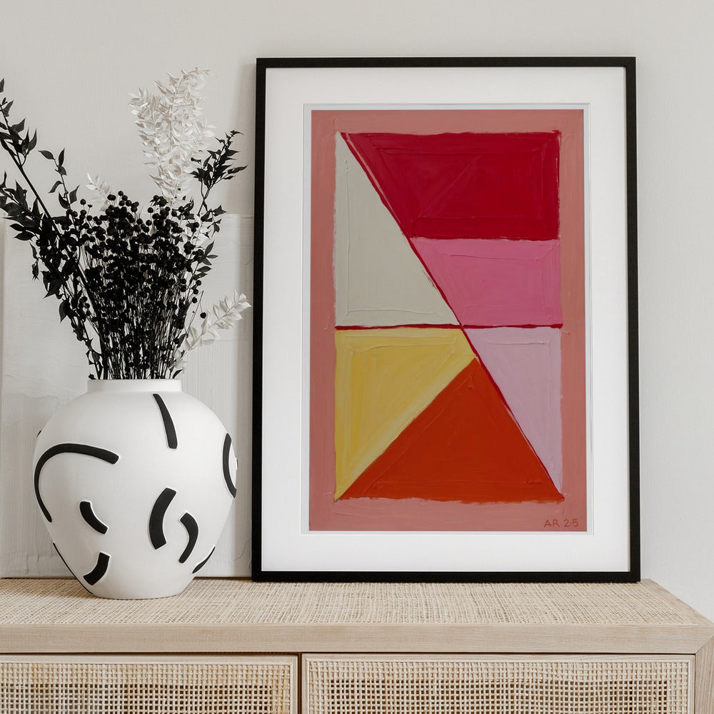 Geometric Warmth - Art Print by THE MIUUS STUDIO