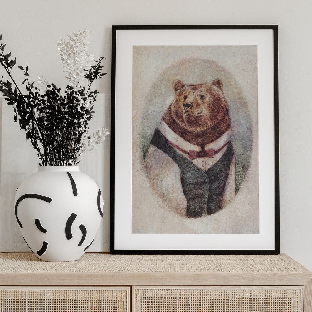 Old Gentleman - Art Print by Mike Koubou