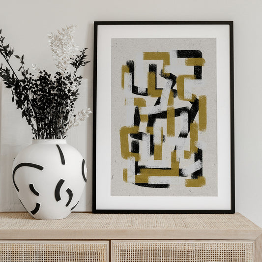 Abstract Pathways - Art Print by THE MIUUS STUDIO